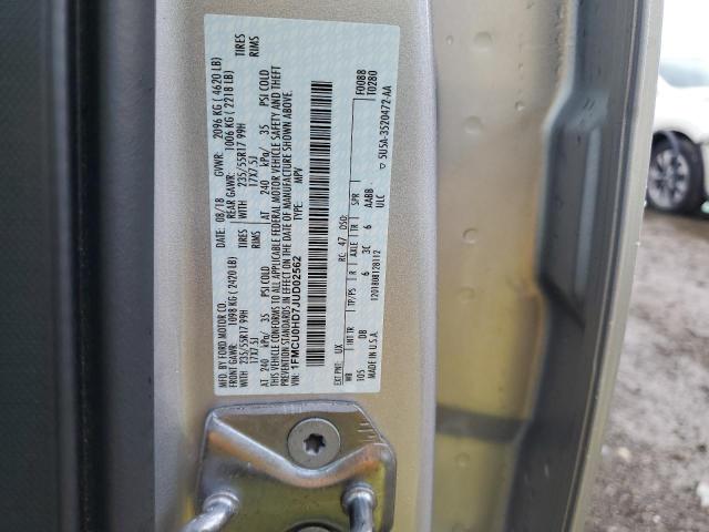 Photo 14 from auction – 2018 FORD ESCAPE SEL with VIN 1FMCU0HD7JUD02562