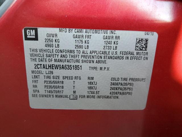 Photo 14 from auction – 2010 GMC TERRAIN SL with VIN 2CTALHEW9A6351851