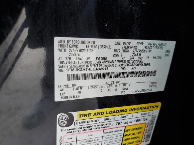 Photo 14 from auction – 2020 FORD EXPEDITION with VIN 1FMJK2AT4LEA38918