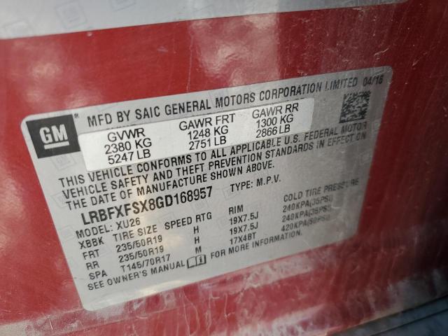 Photo 14 from auction – 2016 BUICK ENVISION P with VIN LRBFXFSX8GD168957