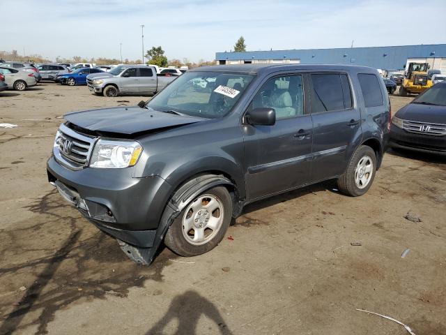 HONDA PILOT LX 2013 with VIN 5FNYF4H20DB025504 - Photo from auction