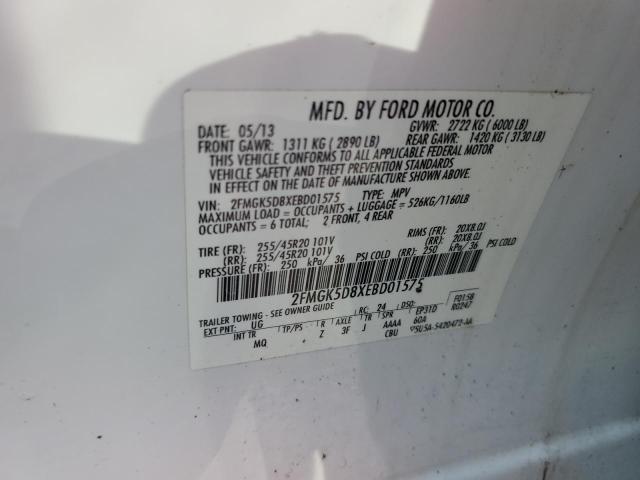Photo 14 from auction – 2014 FORD FLEX LIMIT with VIN 2FMGK5D8XEBD01575