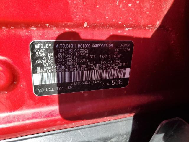 Photo 14 from auction – 2020 MITSUBISHI ECLIPSE CR with VIN JA4AT5AA9LZ014246
