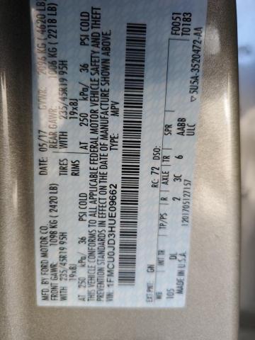 Photo 14 from auction – 2017 FORD ESCAPE TIT with VIN 1FMCU0JD3HUE09662