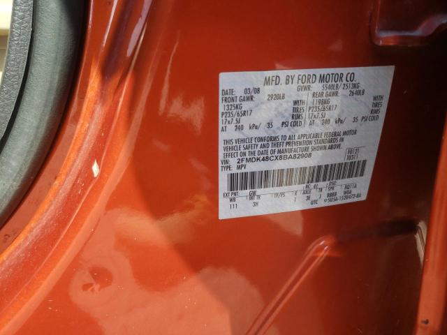 Photo 14 from auction – 2008 FORD EDGE SEL with VIN 2FMDK48CX8BA82908