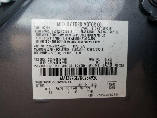 Photo 14 from auction – 2019 FORD ECOSPORT S with VIN MAJ3S2GE7KC284920
