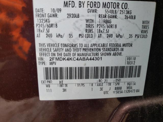 Photo 14 from auction – 2010 FORD EDGE LIMIT with VIN 2FMDK4KC4ABA44301