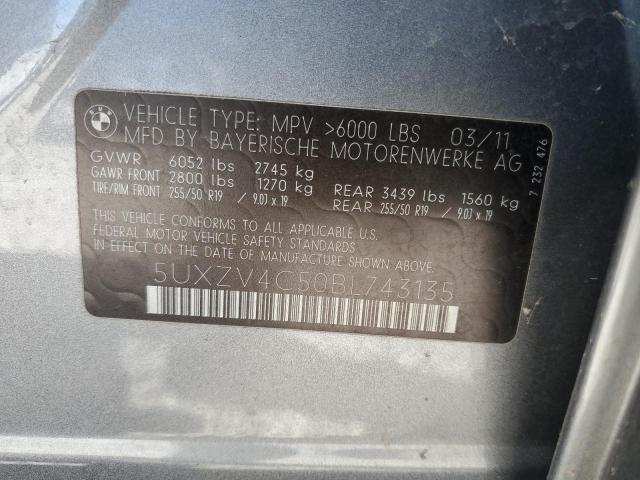 Photo 14 from auction – 2011 BMW X5 XDRIVE3 with VIN 5UXZV4C50BL743135