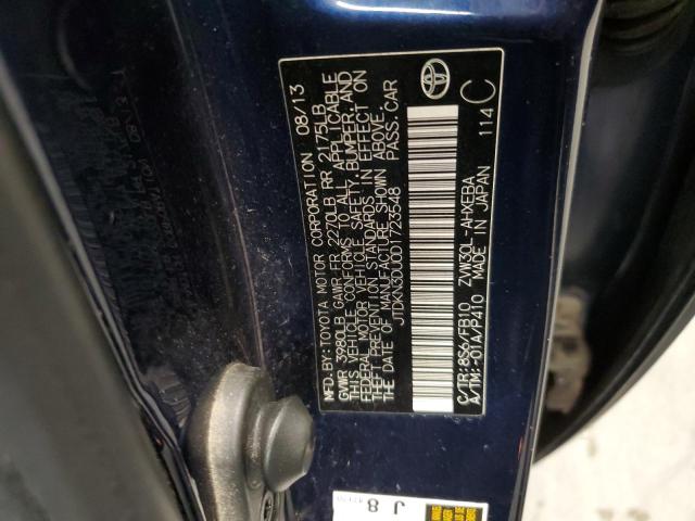 Photo 14 from auction – 2013 TOYOTA PRIUS with VIN JTDKN3DU0D1723548