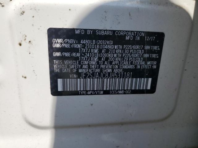 Photo 14 from auction – 2018 SUBARU FORESTER 2 with VIN JF2SJAJC8JH531181