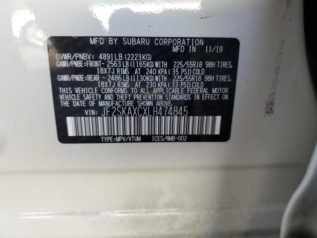 Photo 14 from auction – 2020 SUBARU FORESTER T with VIN JF2SKAXCXLH474845