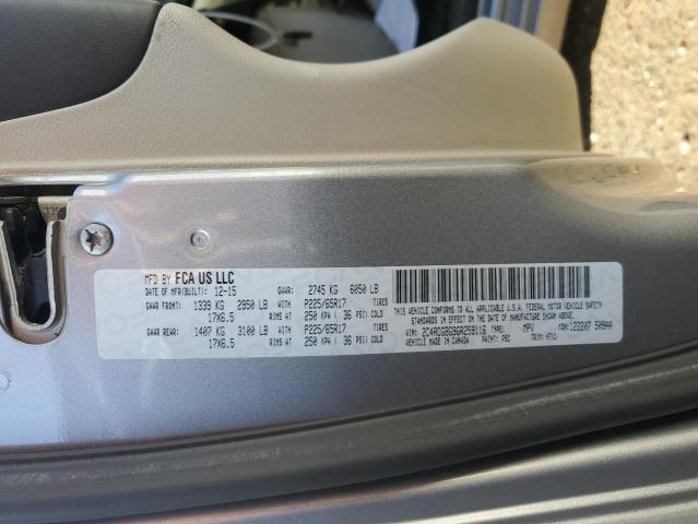 Photo 14 from auction – 2016 DODGE GRAND CARA with VIN 2C4RDGBG9GR259116