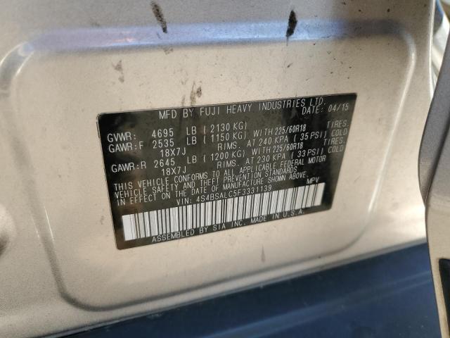 Photo 14 from auction – 2015 SUBARU OUTBACK 2. with VIN 4S4BSALC5F3331139