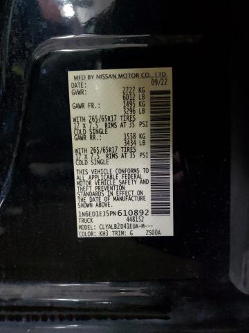 Photo 14 from auction – 2023 NISSAN FRONTIER S with VIN 1N6ED1EJ5PN610892
