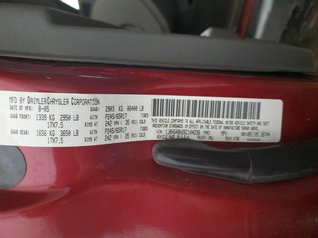 Photo 14 from auction – 2006 JEEP COMMANDER with VIN 1J8HG48N26C104236
