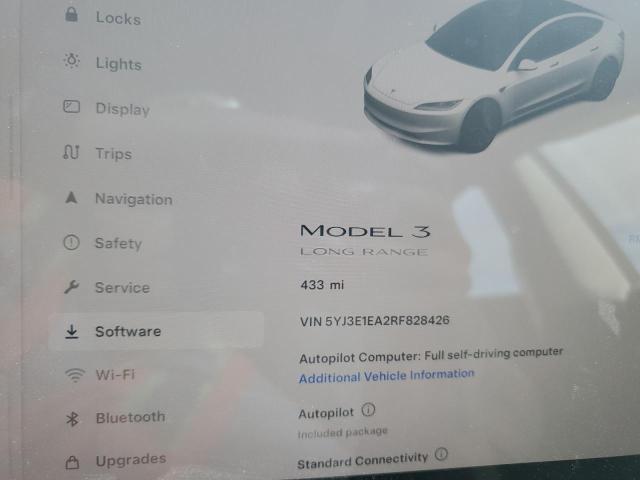 Photo 9 from auction – 2024 TESLA MODEL 3 with VIN 5YJ3E1EA2RF828426