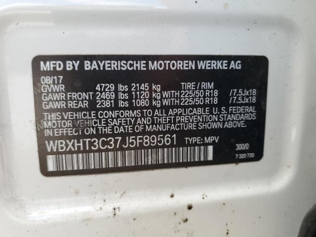 Photo 14 from auction – 2018 BMW X1 XDRIVE2 with VIN WBXHT3C37J5F89561