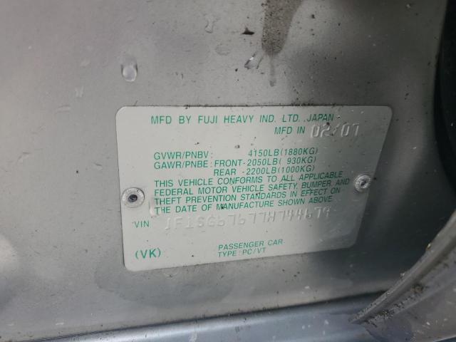 Фото 14 с аукциона – 2007 SUBARU FORESTER 2 с VIN JF1SG67677H744679
