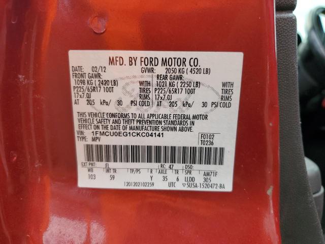 Foto 14 de la subasta – 2012 FORD ESCAPE LIM con VIN 1FMCU0EG1CKC04141