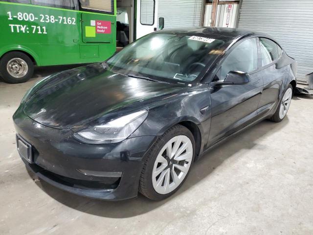 TESLA MODEL 3 2022 with VIN 5YJ3E1EAXNF184877 - Photo from auction