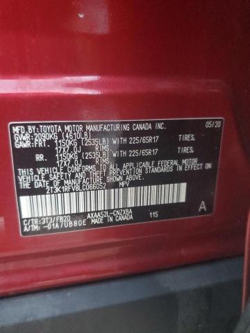 Photo 14 from auction – 2020 TOYOTA RAV4 LE with VIN 2T3K1RFV8LC066052