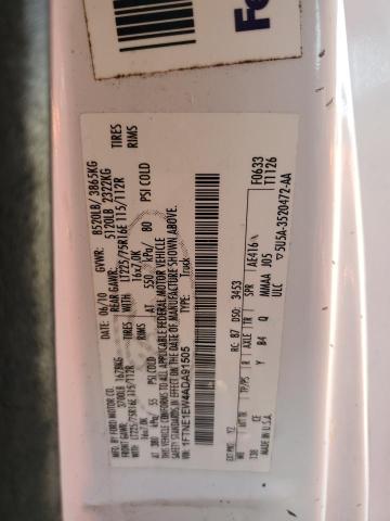Photo 14 from auction – 2010 FORD ECONOLINE with VIN 1FTNE1EW4ADA91505