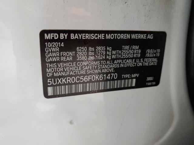 Photo 14 from auction – 2015 BMW X5 XDRIVE3 with VIN 5UXKR0C56F0K61470