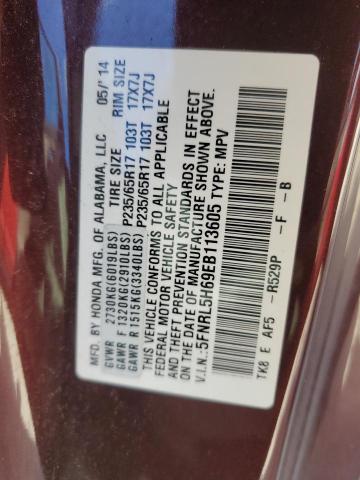 Photo 14 from auction – 2014 HONDA ODYSSEY EX with VIN 5FNRL5H69EB113605
