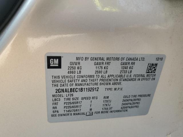 Photo 14 from auction – 2011 CHEVROLET EQUINOX LS with VIN 2GNALBEC1B1192912