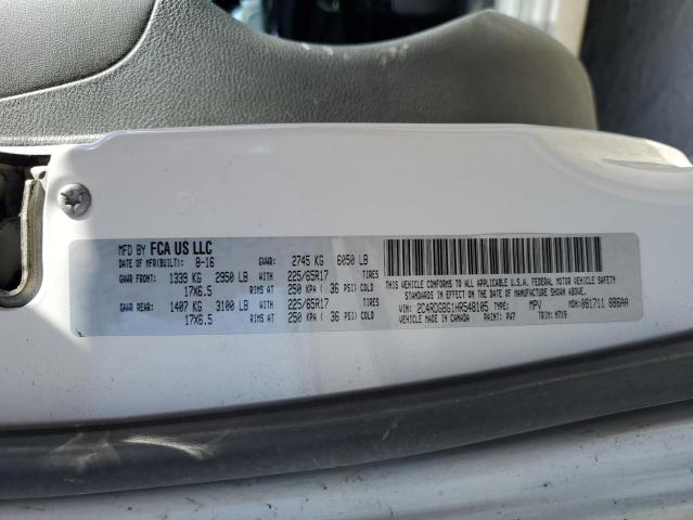 Photo 14 from auction – 2017 DODGE GRAND CARA with VIN 2C4RDGBG1HR548105