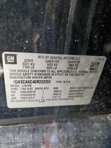 Photo 14 from auction – 2016 CHEVROLET TAHOE C150 with VIN 1GNSCAKC4GR232353