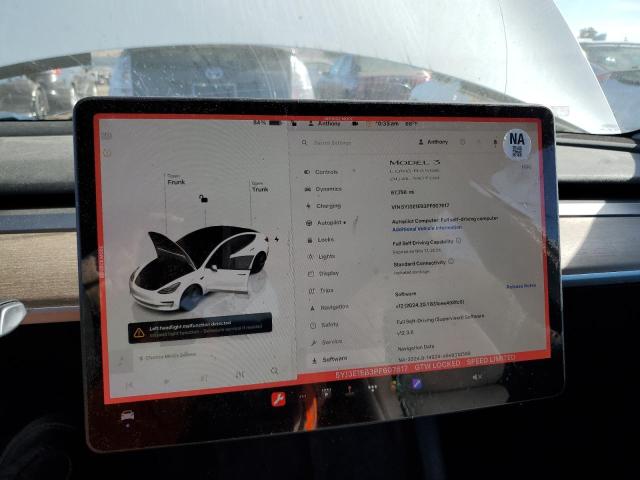 Photo 9 from auction – 2023 TESLA MODEL 3 with VIN 5YJ3E1EB3PF607617