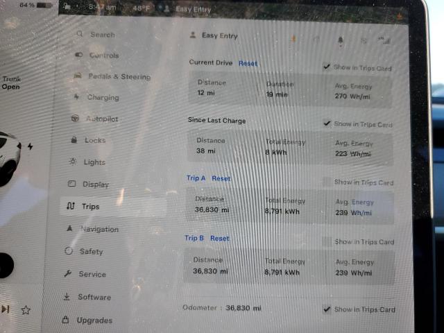 Photo 9 from auction – 2022 TESLA MODEL 3 with VIN 5YJ3E1EB1NF152229