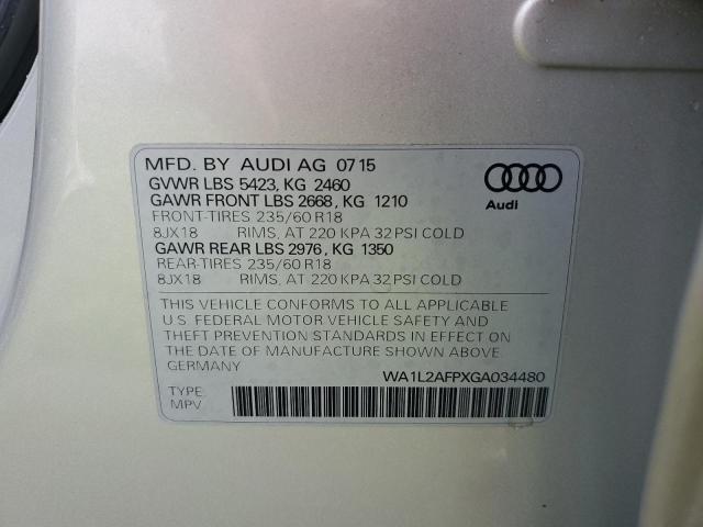 Photo 14 from auction – 2016 AUDI Q5 PREMIUM with VIN WA1L2AFPXGA034480