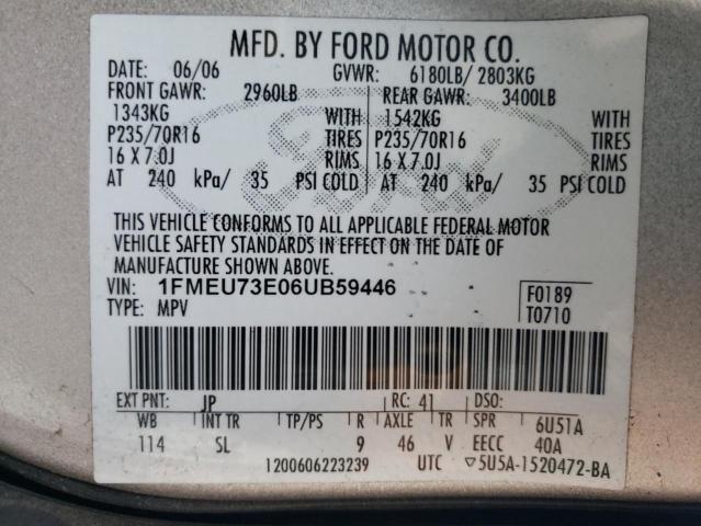 Photo 14 from auction – 2006 FORD EXPLORER X with VIN 1FMEU73E06UB59446