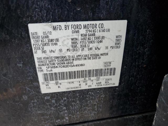 Photo 14 from auction – 2013 FORD EXPLORER X with VIN 1FM5K7D82DGA49380
