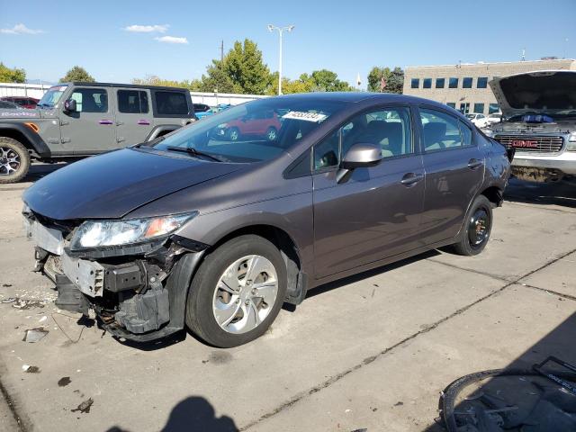 Photo 1 from auction – 2013 HONDA CIVIC LX with VIN 19XFB2F51DE289633