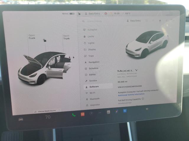 Photo 9 from auction – 2021 TESLA MODEL Y with VIN 5YJYGDEE3MF064289