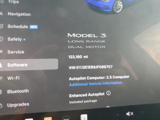 Photo 9 from auction – 2018 TESLA MODEL 3 with VIN 5YJ3E1EB9JF088757