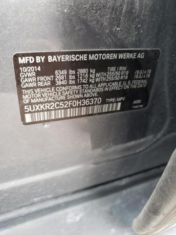 Photo 14 from auction – 2015 BMW X5 SDRIVE3 with VIN 5UXKR2C52F0H36370