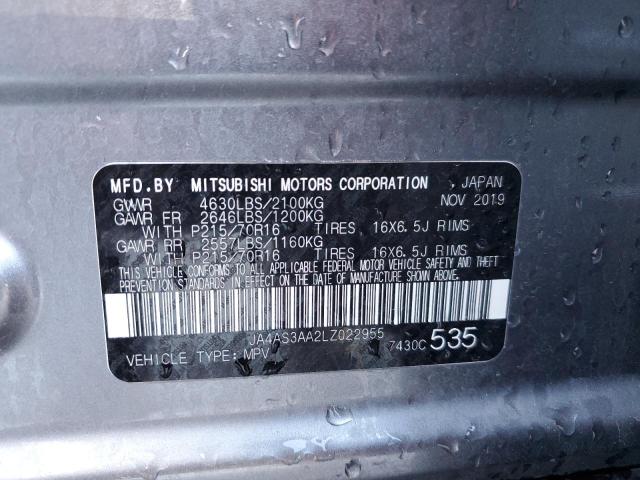 Photo 14 from auction – 2020 MITSUBISHI ECLIPSE CR with VIN JA4AS3AA2LZ022955