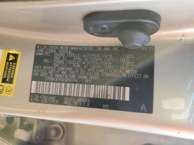 Photo 14 from auction – 2011 TOYOTA HIGHLANDER with VIN 5TDDK3EH1BS066374