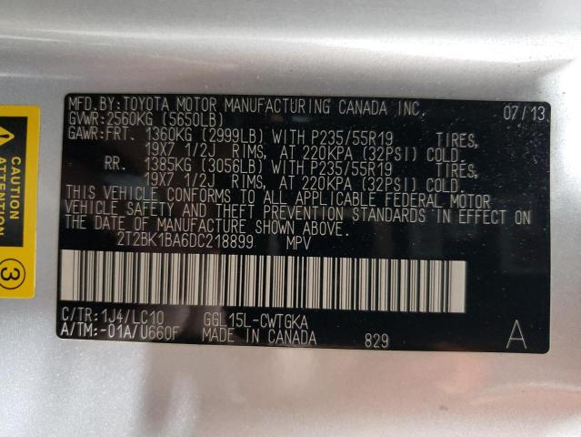 Photo 14 from auction – 2013 LEXUS RX 350 BAS with VIN 2T2BK1BA6DC218899