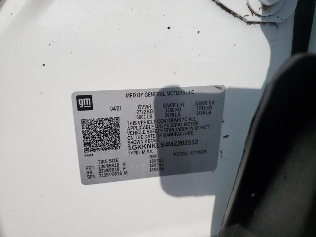 Photo 14 from auction – 2021 GMC ACADIA SLE with VIN 1GKKNKLS4MZ202512