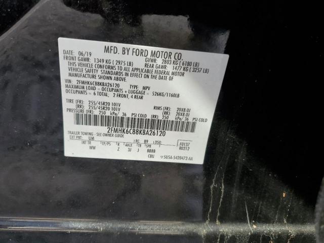 Photo 14 from auction – 2019 FORD FLEX SEL with VIN 2FMHK6C88KBA26120
