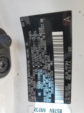 Photo 14 from auction – 2014 TOYOTA SIENNA XLE with VIN 5TDYK3DC9ES474939