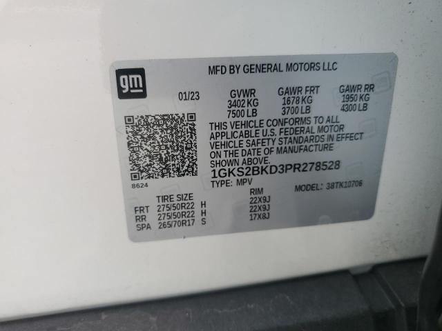 Photo 14 from auction – 2023 GMC YUKON SLT with VIN 1GKS2BKD3PR278528