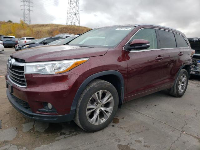 TOYOTA HIGHLANDER 2015 with VIN 5TDJKRFH7FS124742 - Photo from auction