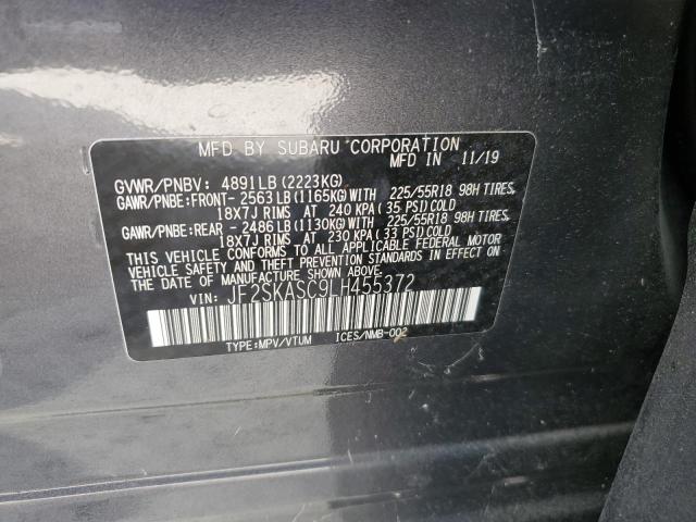 Photo 14 from auction – 2020 SUBARU FORESTER L with VIN JF2SKASC9LH455372