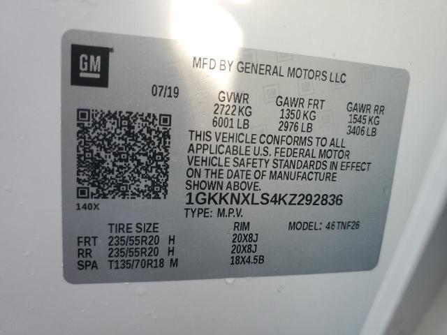Photo 14 from auction – 2019 GMC ACADIA DEN with VIN 1GKKNXLS4KZ292836